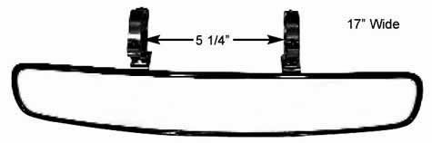 [COL16741] Coleman Racing Products - Wide Angle Mirror W/1.75in Mount