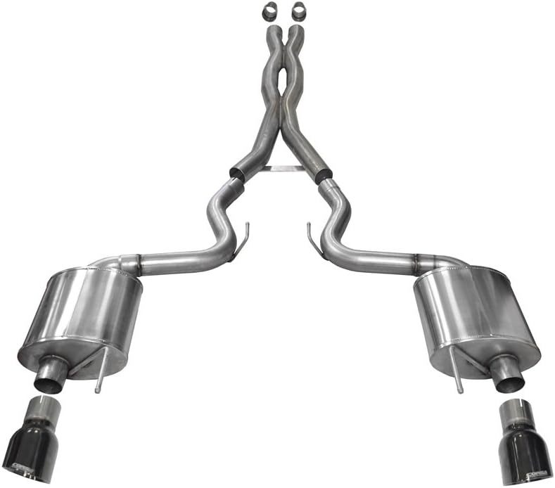 [COR14332BLK] Corsa Performance - Exhaust Cat-Back - 3.0in Dual Rear Exit