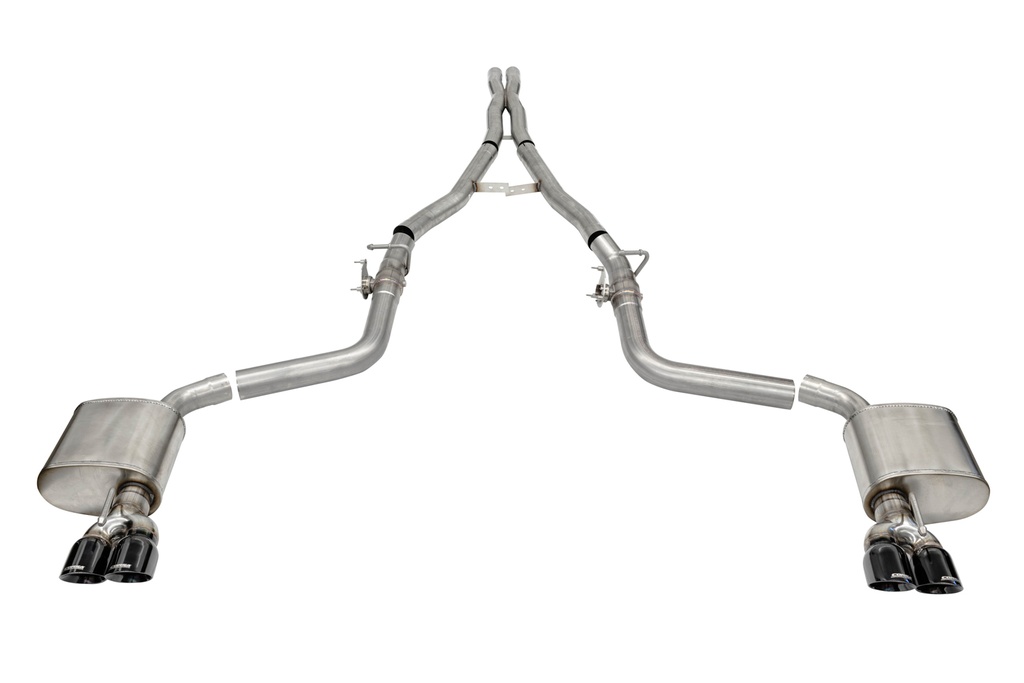[COR21070BLK] Corsa Performance - 15-22 Dodge Challenger Cat Back Exhaust