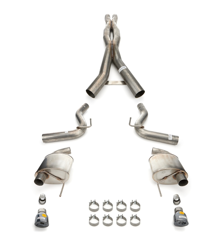 [COR21250BLK] Corsa Performance - 24- Mustang 5.0L Cat Back Exhaust