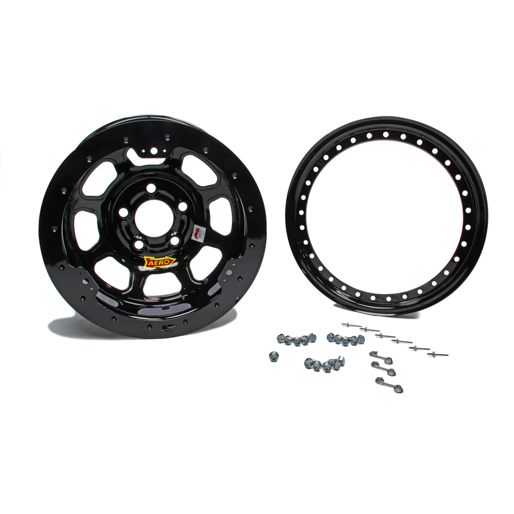 [ARW53-184520B] Aero Race Wheels - 15x8 2in 4.5 Black
