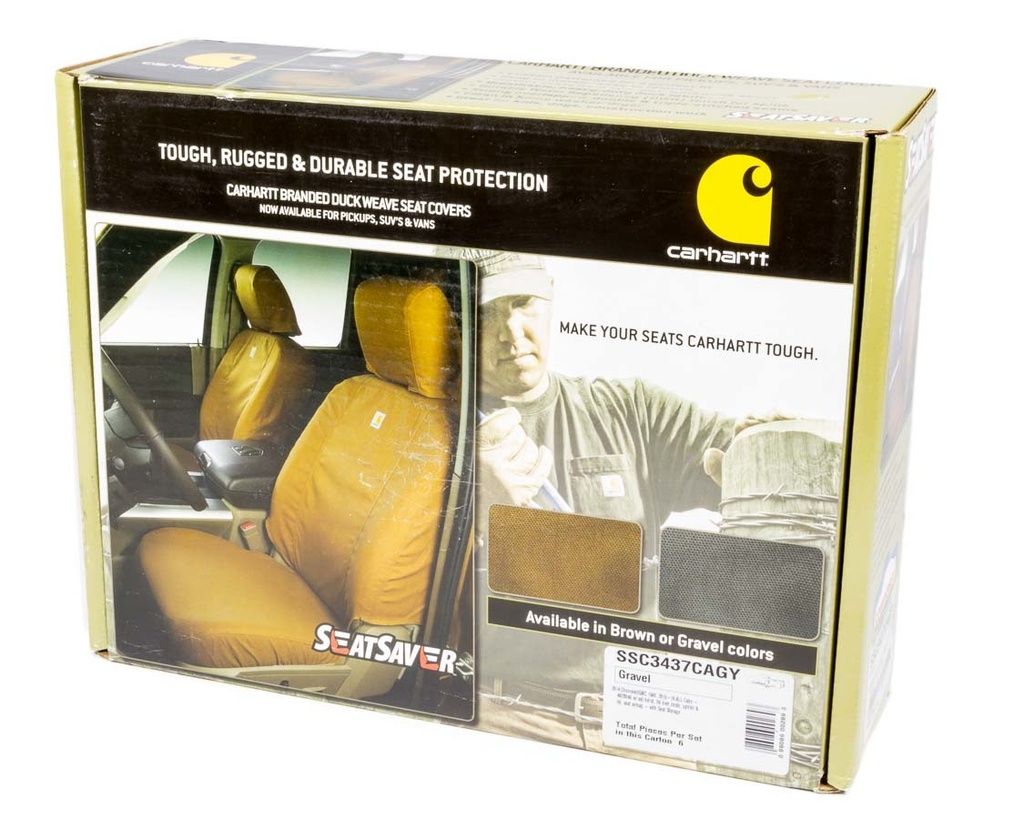 [COVSSC3437CAGY] Covercraft - Carhartt Seat Saver Gray Front 14-16 GM Truck