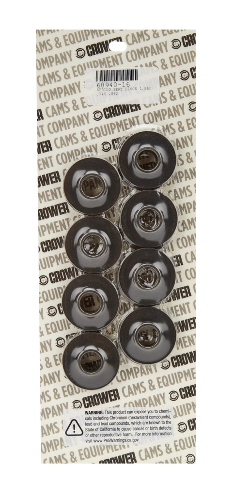 [CRO68940-16] Crower - Valve Spring Seat Cups - 1.560