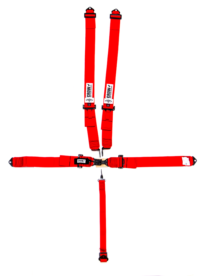 [CRW11002B] Crow Safety Gear - 5-Pt Harness Small Latch Rd Bolt In Blk Hardware