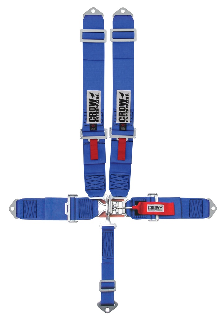 [CRW11003] Crow Safety Gear - 5-Pt Harness Small Latch Blu Bolt In Pull Down