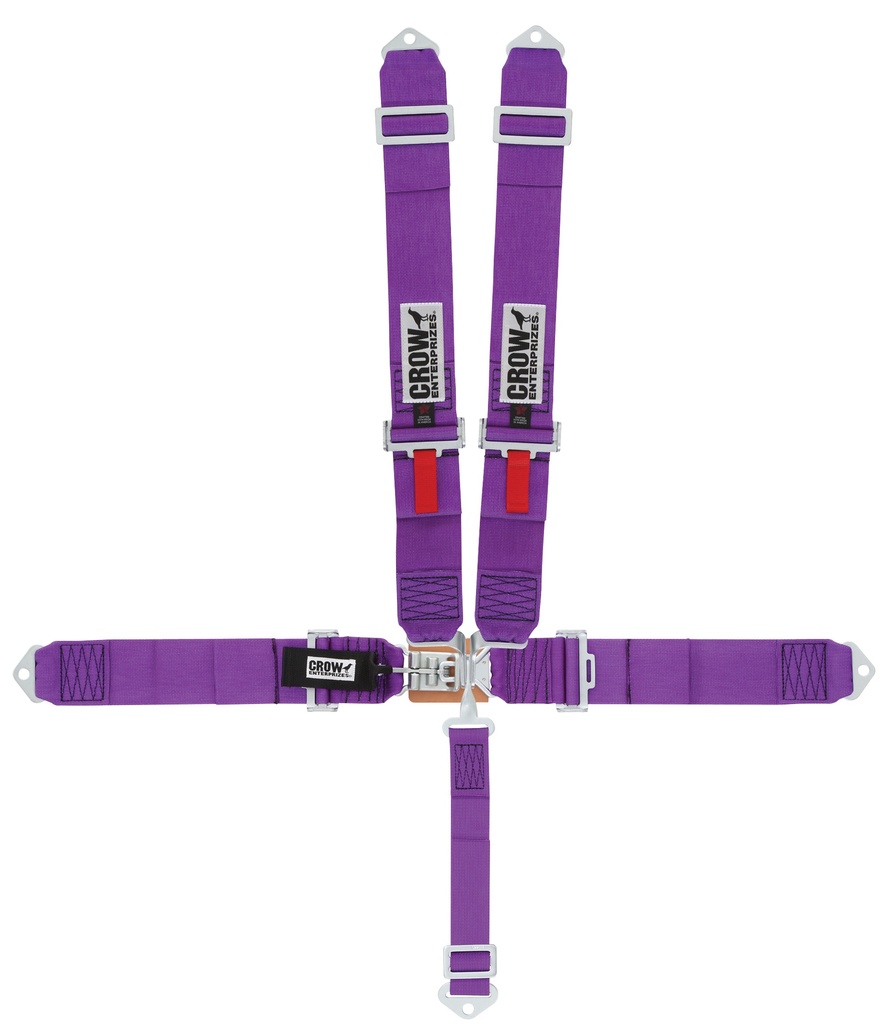 [CRW11005] Crow Safety Gear - 5-Pt Harness Small Latch Purple Bolt In Pull Down