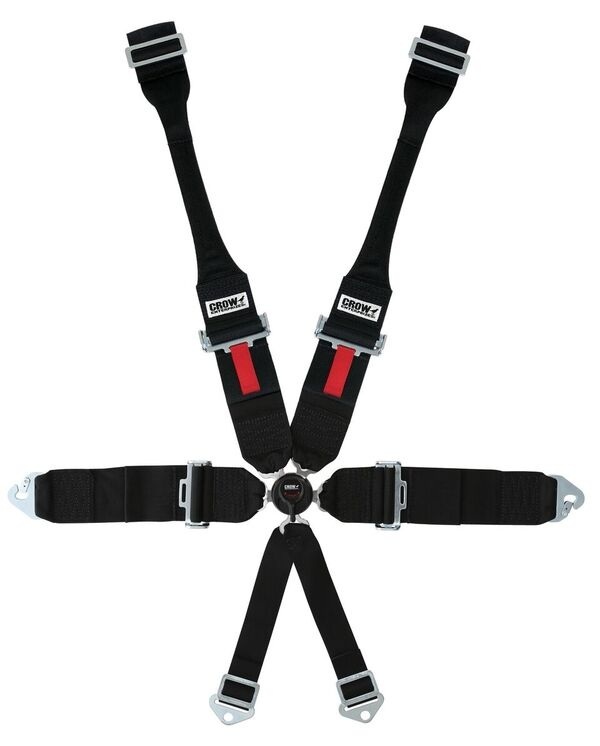 [CRW11144-6DB] Crow Safety Gear - 6 Way Kam Lock Clip In Pull Down Black