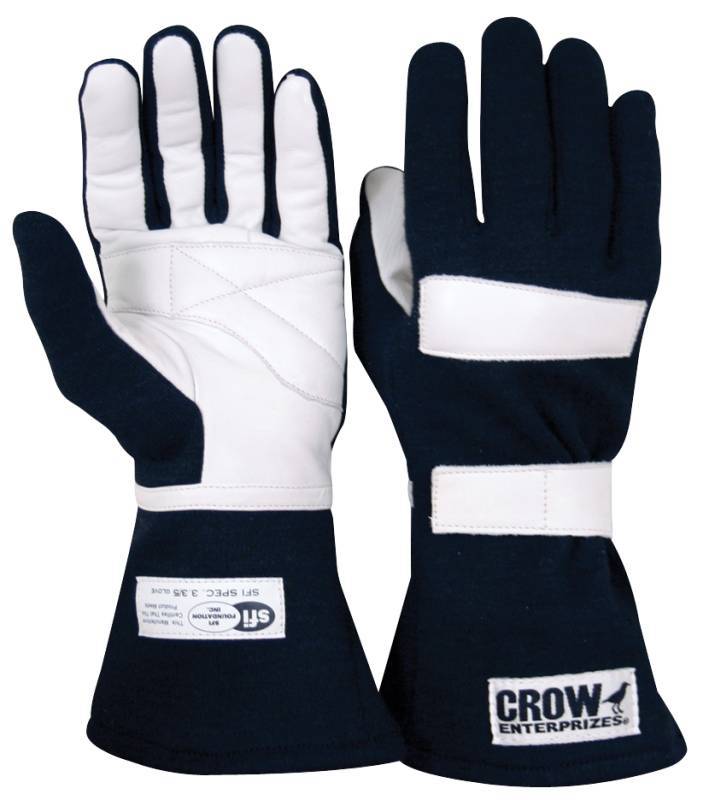 [CRW11684] Crow Safety Gear - Junior Driving Gloves Black Large SFI-3.3/5