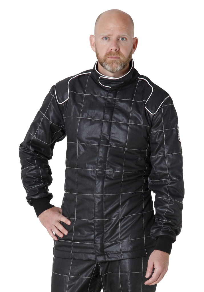 [CRW28024] Crow Safety Gear - Jacket 2-Layer Proban Black Large