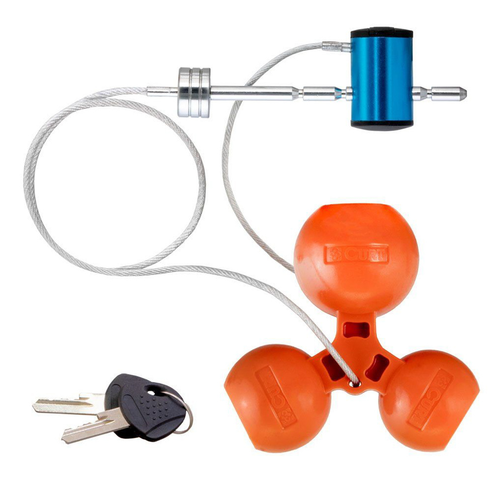 [CUR23082] Curt Manufacturing - Universal Tri-Ball Trailer Coupler Lock