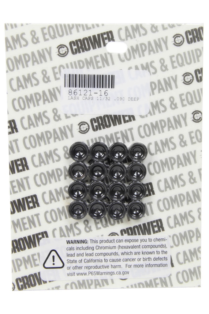 [CRO86121-16] Crower - Lash Caps - 11/32 .090 Deep
