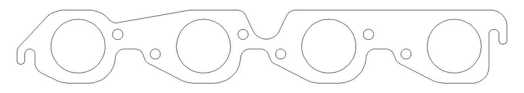 [CAGC5349-030] Cometic Gaskets - MLS Exhaust Gasket Set BBC W/2.000 Round Port