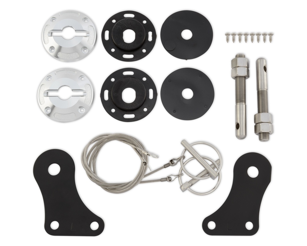 [DRA5R3Z-6316892-K] Drake Automotive Group - Hood Pin Kit Billet 05-09 Mustang