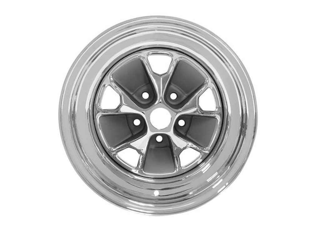 [DRAC5ZZ-1007-CR] Drake Automotive Group - 15 X 7 Mustang Styled Steel Wheel Chrome