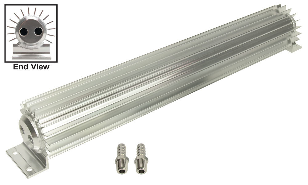 [DER13262] Derale - 2 Pass Heat Sink Cooler 18in Long 1/4 NPT Inlet