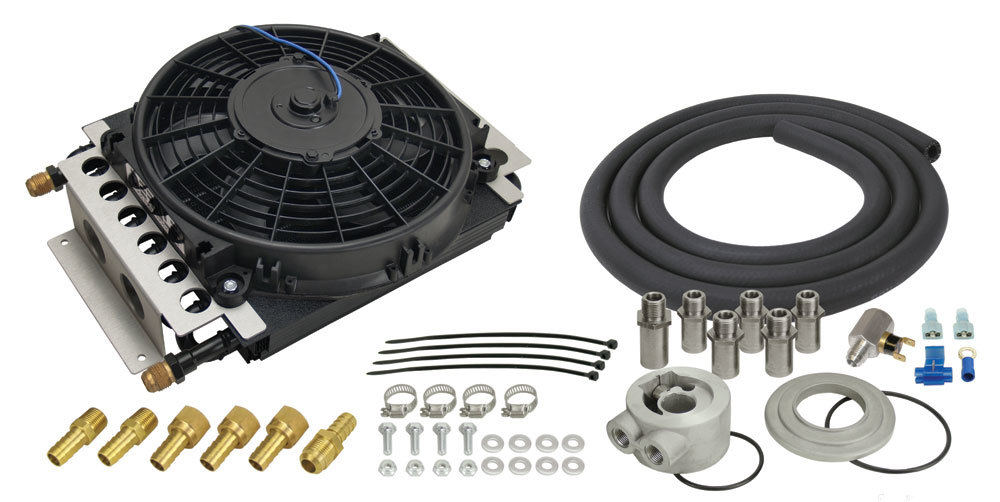 [DER15500] Derale - Electra-Cool Engine Oil Cooler Kit -8AN