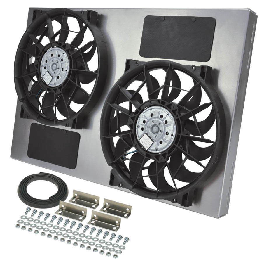 [DER16837] Derale - Dual RAD Fan W/Alum Shroud Assembly