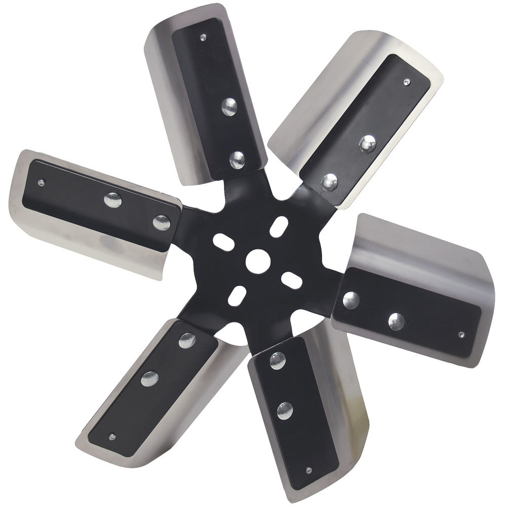 [DER17013] Derale - 13in Stainless Steel Fleex Fan (Black Hub)