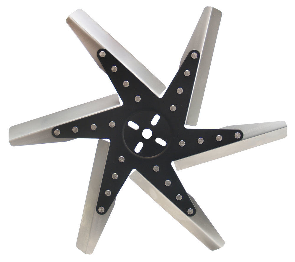 [DER19318] Derale - 18in Hp Stainless Steel Flex Fan (Black Hub/Reverse)