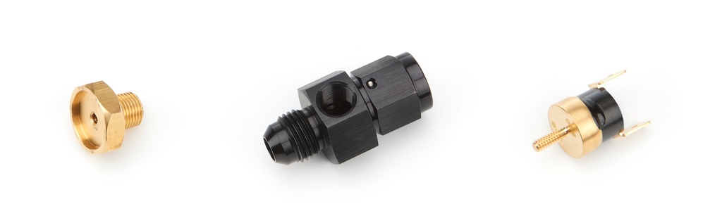 [DER35020] Derale - In-Line Fluid Thermostat 6an 180 Degree
