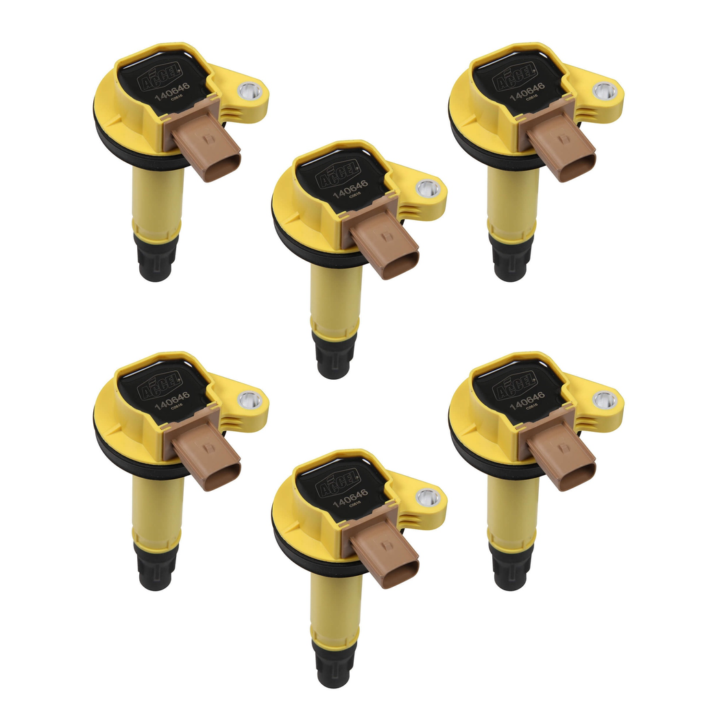 [ACL140646-6] Accel - Coil Ford 3.5L V6 EcoBoost 6pk Yellow