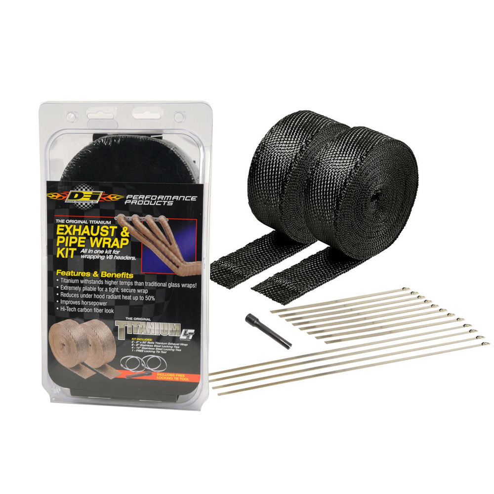 [DSN10073] Design Engineering - Exhaust & Pipe Wrap Kit Black Titanium