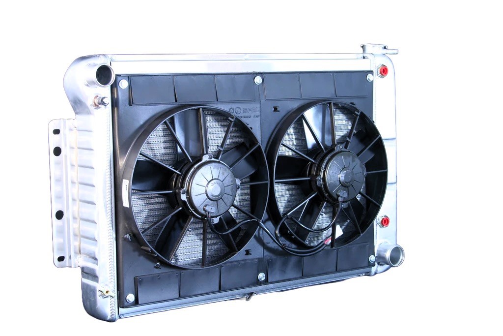 [DEW32-4139022A] Dewitts Radiator - Radiator W/Fans Camaro 67-69 Bbc Auto Trans Raw