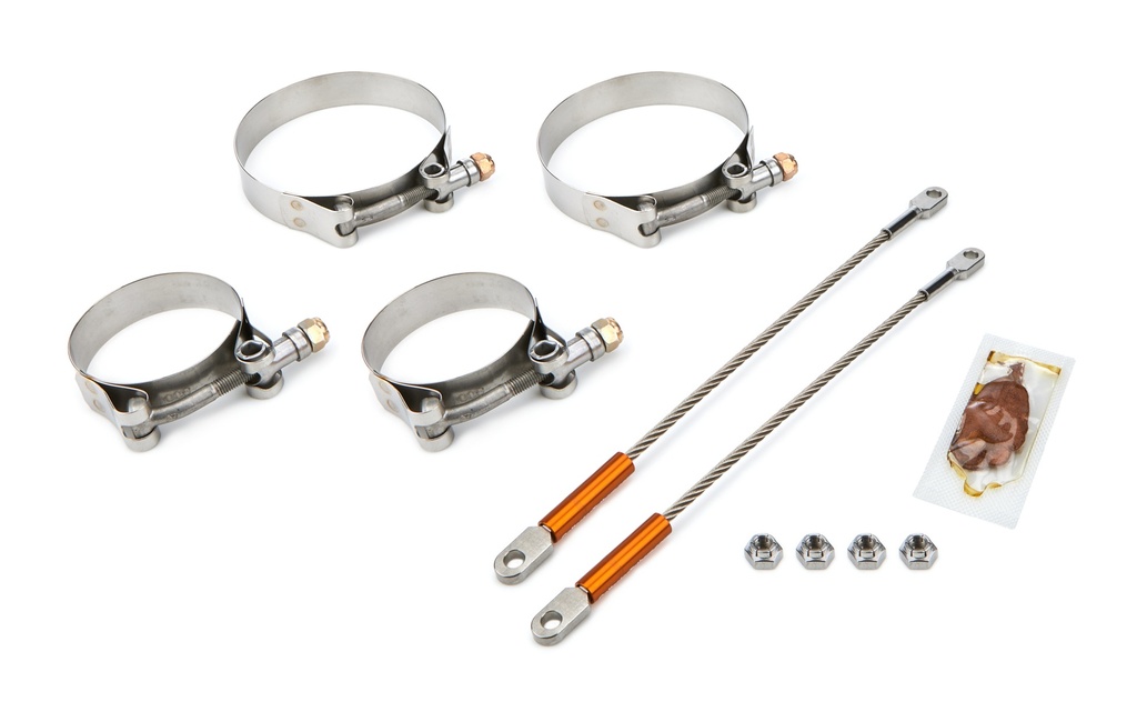 [DRR0010-2250-3500] Drag Race Solutions - 10in Premium Tether Set 2.250 Pri/3.500 Clamp