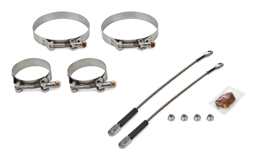 [DRR0010-2500-4500] Drag Race Solutions - 10in Premium Tether Set 2.500 Pri/4.500 Clamp