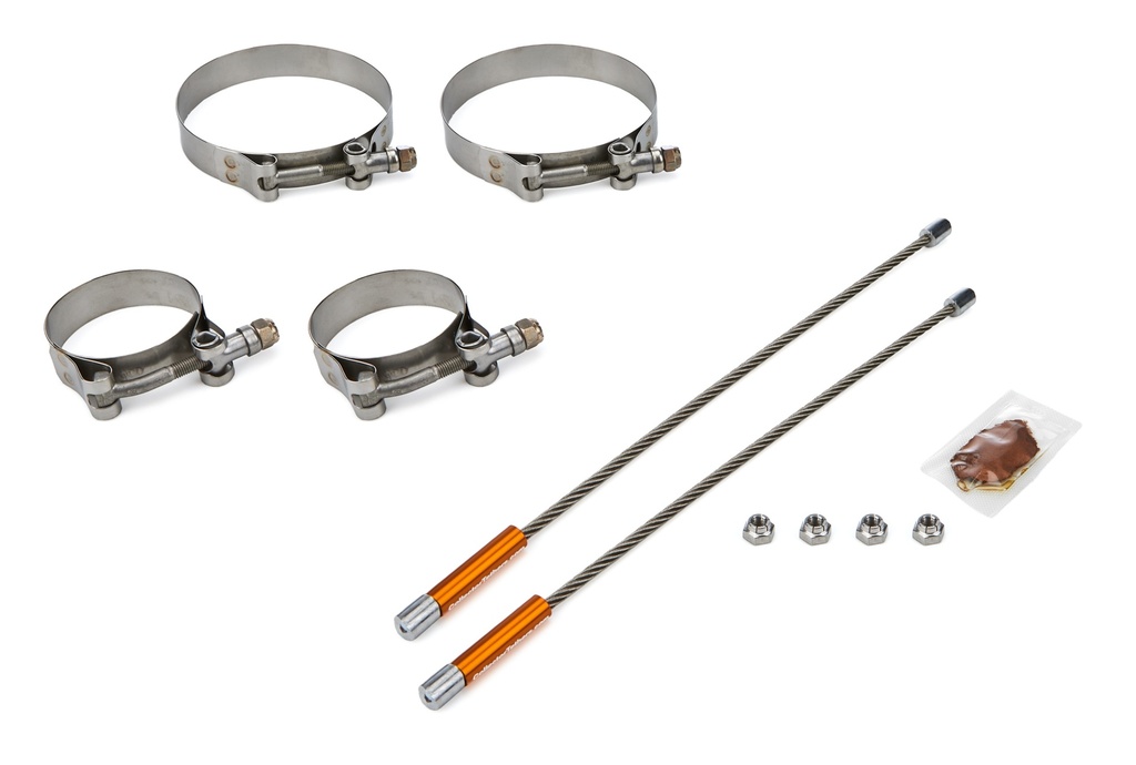 [DRR2010-2250-4000] Drag Race Solutions - 10in Lite Tether Set 2.250 Pri/4.000 Clamp