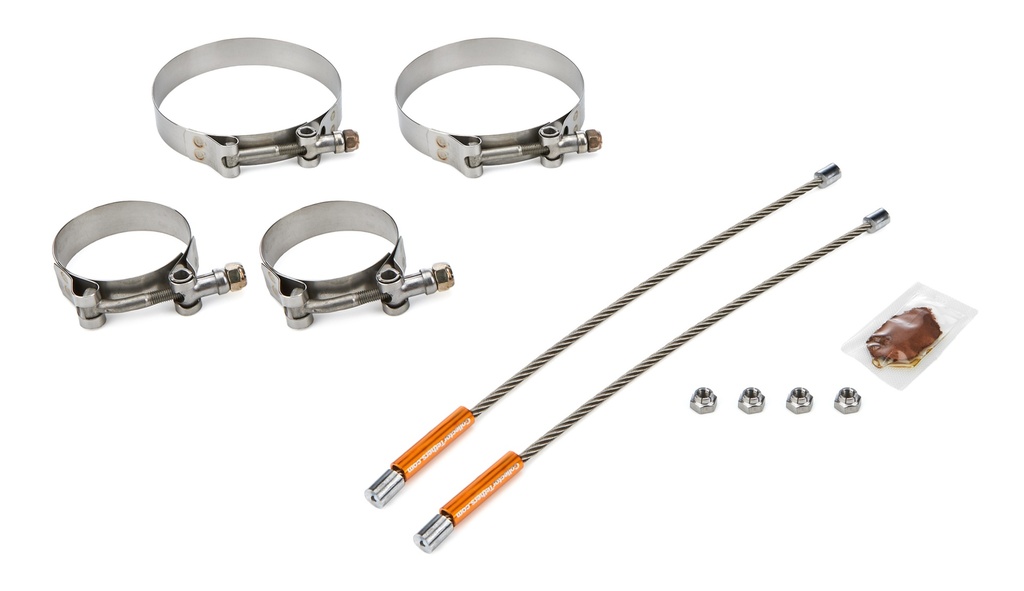 [DRR2010-2375-4000] Drag Race Solutions - 10in Lite Tether Set 2.375 Pri/4.000 Clamp