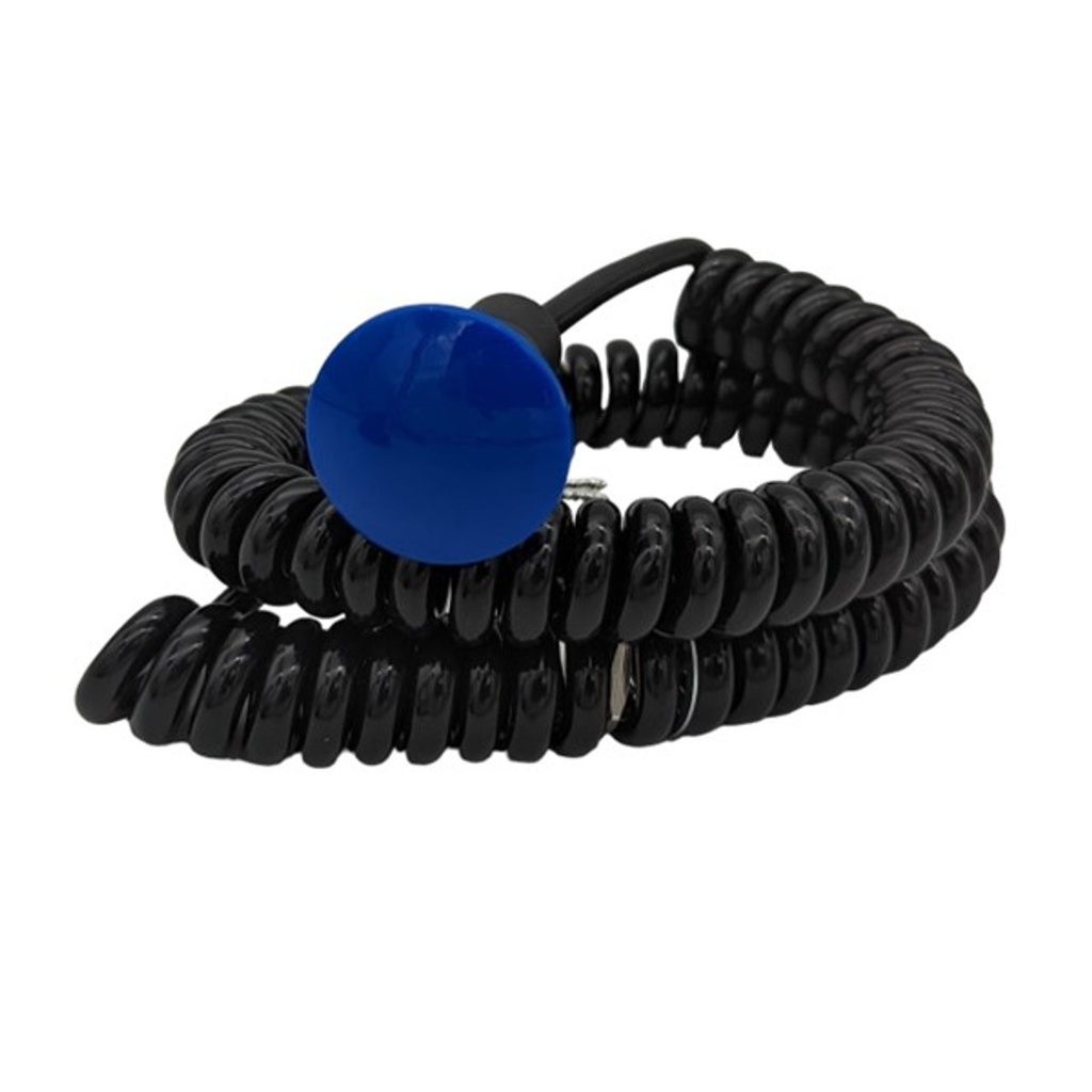 [DRR3109-1BLU] Drag Race Solutions - Transbrake Mushroom Button W/Cord - Blue