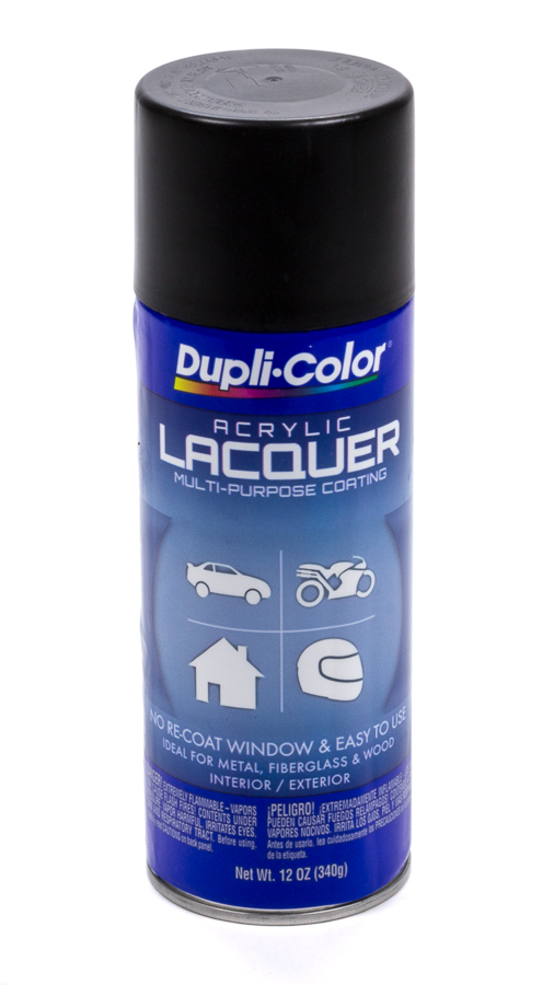 [SHEDAL1608] Dupli-Color/Krylon - Semi Gloss Black Lacquer Paint 12oz