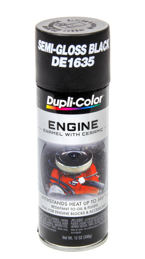 [SHEDE1635] Dupli-Color/Krylon - Semi Gloss Black Engine Paint 12Oz