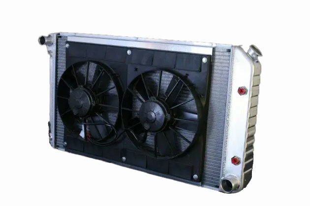 [DEW32-4139034A] Dewitts Radiator - Radiator W/Fans Chevelle 73-77 Auto Trans Raw