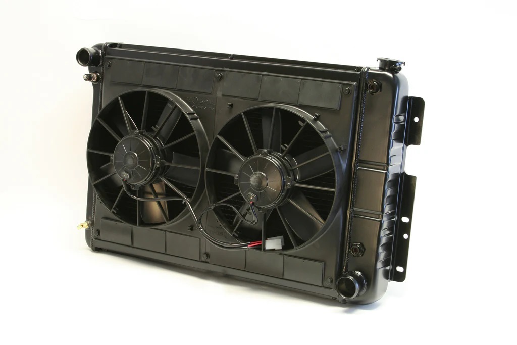 [DEW32-4239022M] Dewitts Radiator - Radiator W/Fans Camaro 67-69 Bbc Man Trans Blk