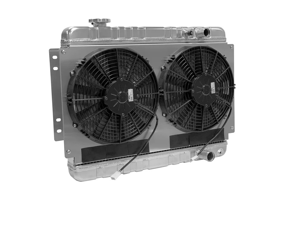 [DEW32-6139003M] Dewitts Radiator - Radiator W/Fans Chevelle 68-72 Ls Man Trans Raw