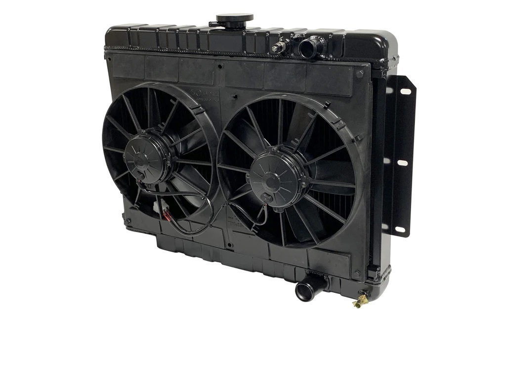 [DEW32-6239014M] Dewitts Radiator - Radiator W/Fans Impala Ls 59-64 Man Trans Blk