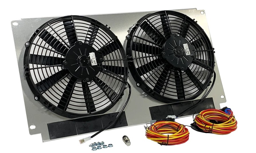 [DEW32-SP440] Dewitts Radiator - Fan Kit 66-67 Chevelle Dual 2200cfm