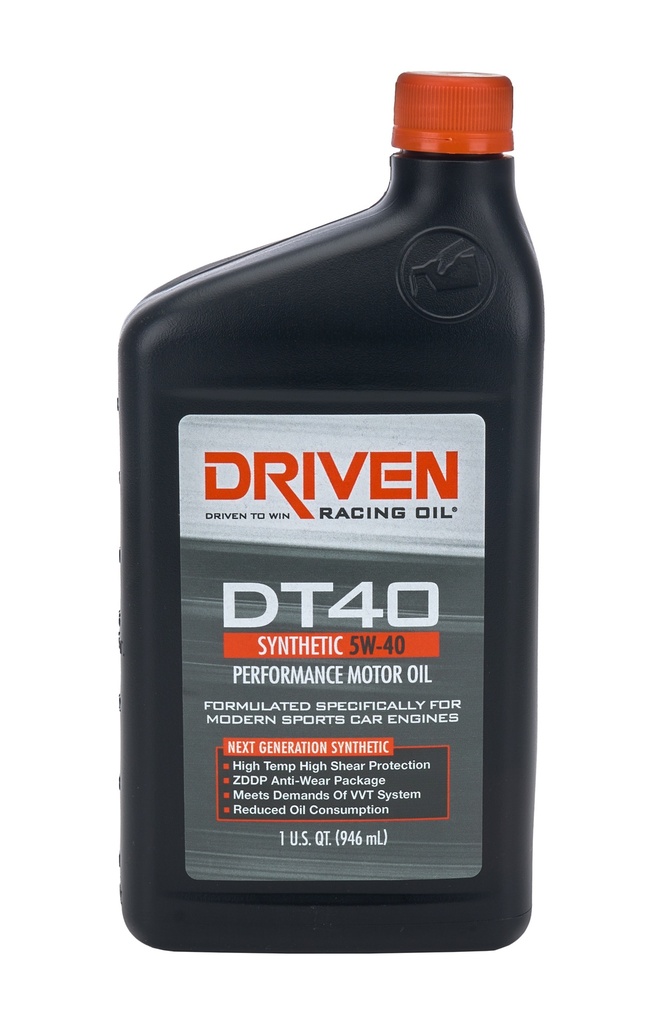 [JGP02406] Driven Racing Oil - DT40 5w40 Synthetic Oil 1 Qt Bottle