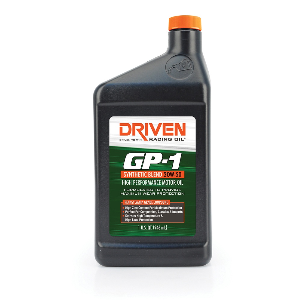[JGP19506] Driven Racing Oil - GP-1 Semi-Synthetic 20w50 1 Quart