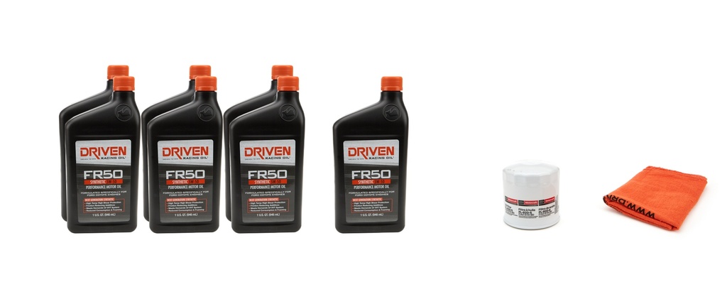 [JGP20752K] Driven Racing Oil - 5w50 Oil Change Kit 07- 12 Mustang GT500 5.4L
