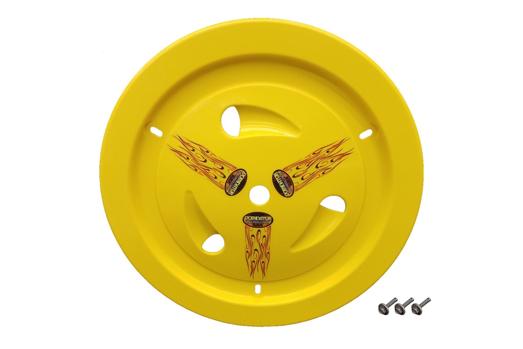 [DOM1013-B-YE] Dominator Race Products - Wheel Cover Bolt-On Yellow