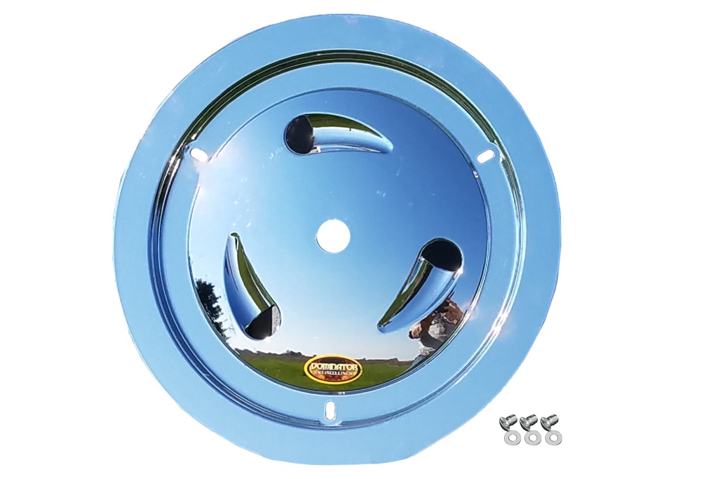 [DOM1013-D-CHROME] Dominator Race Products - Wheel Cover Dzus-On Chrome