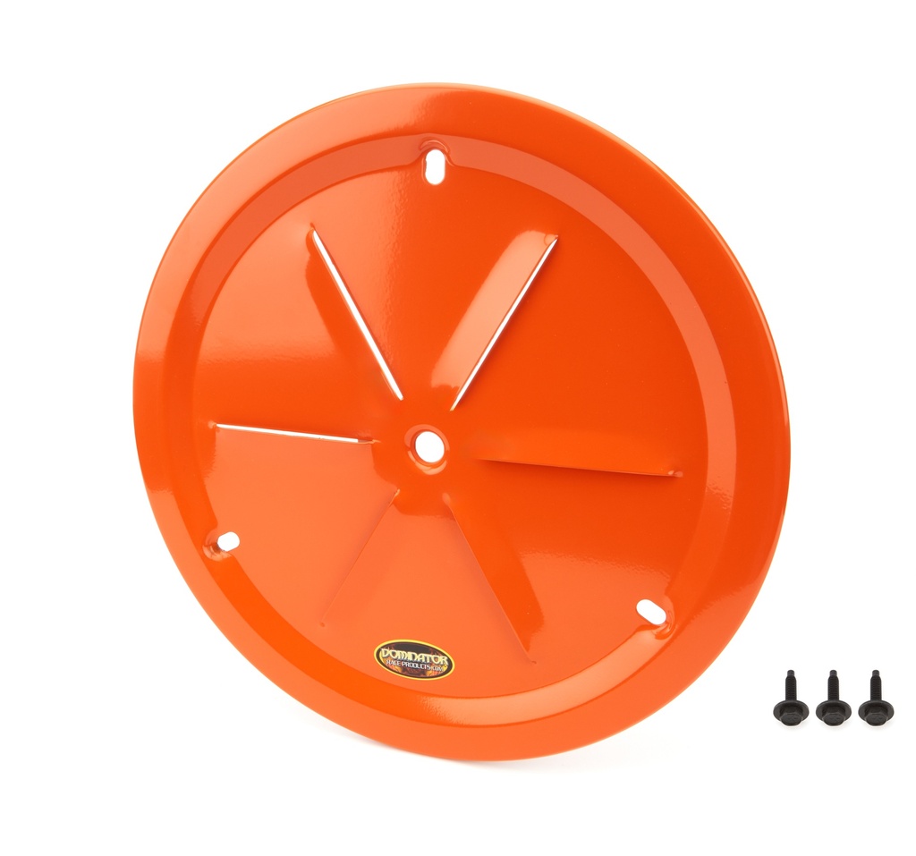 [DOM1031-B-OR] Dominator Race Products - Wheel Cover Louver Vent Alum Bolt 15in Orange