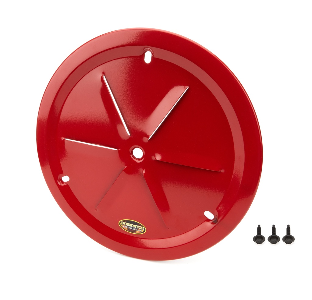 [DOM1031-B-RD] Dominator Race Products - Wheel Cover Louver Vent Alum Bolt 15in Red