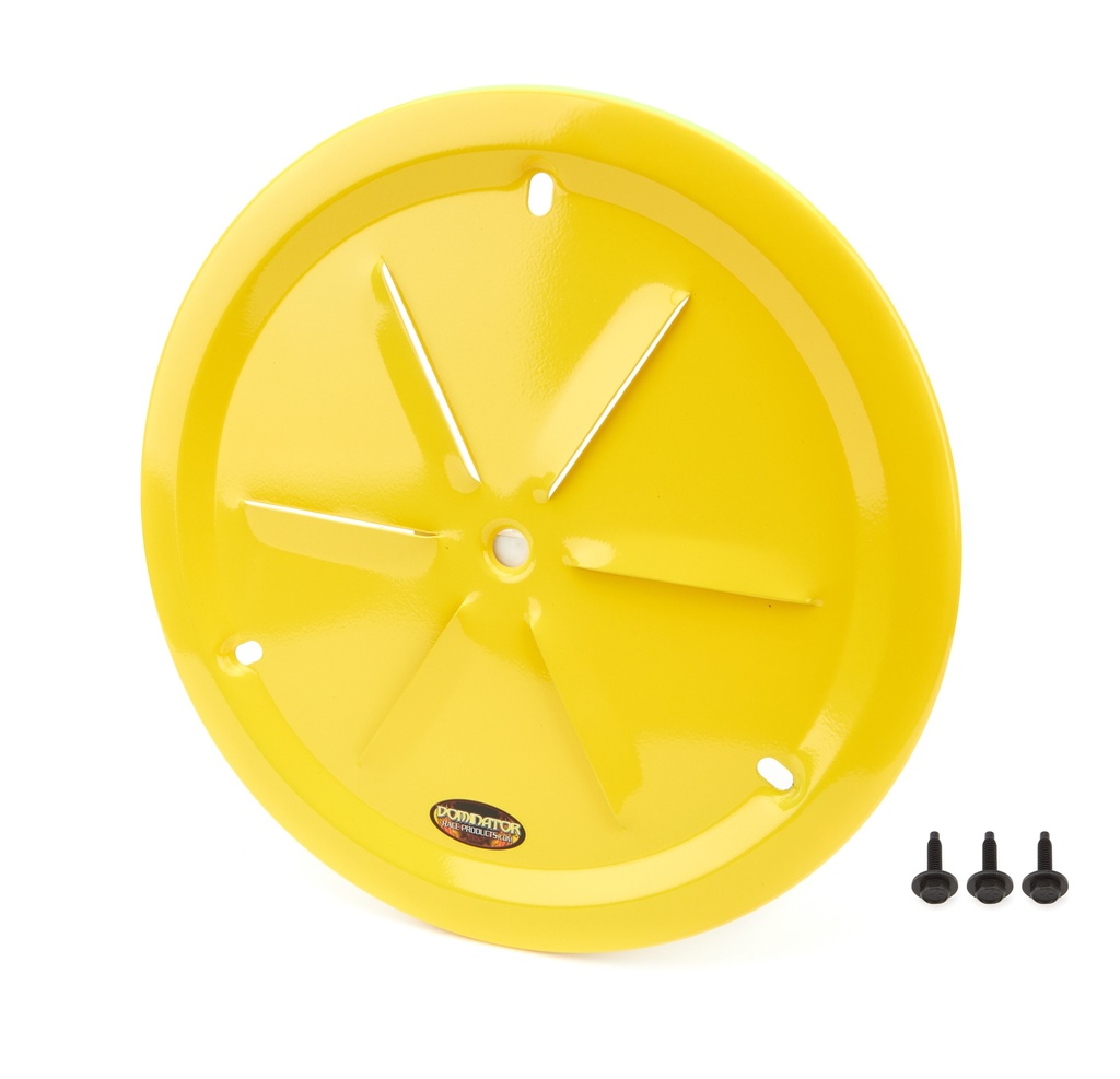 [DOM1031-B-YE] Dominator Race Products - Wheel Cover Louver Vent Alum Bolt 15in Yellow