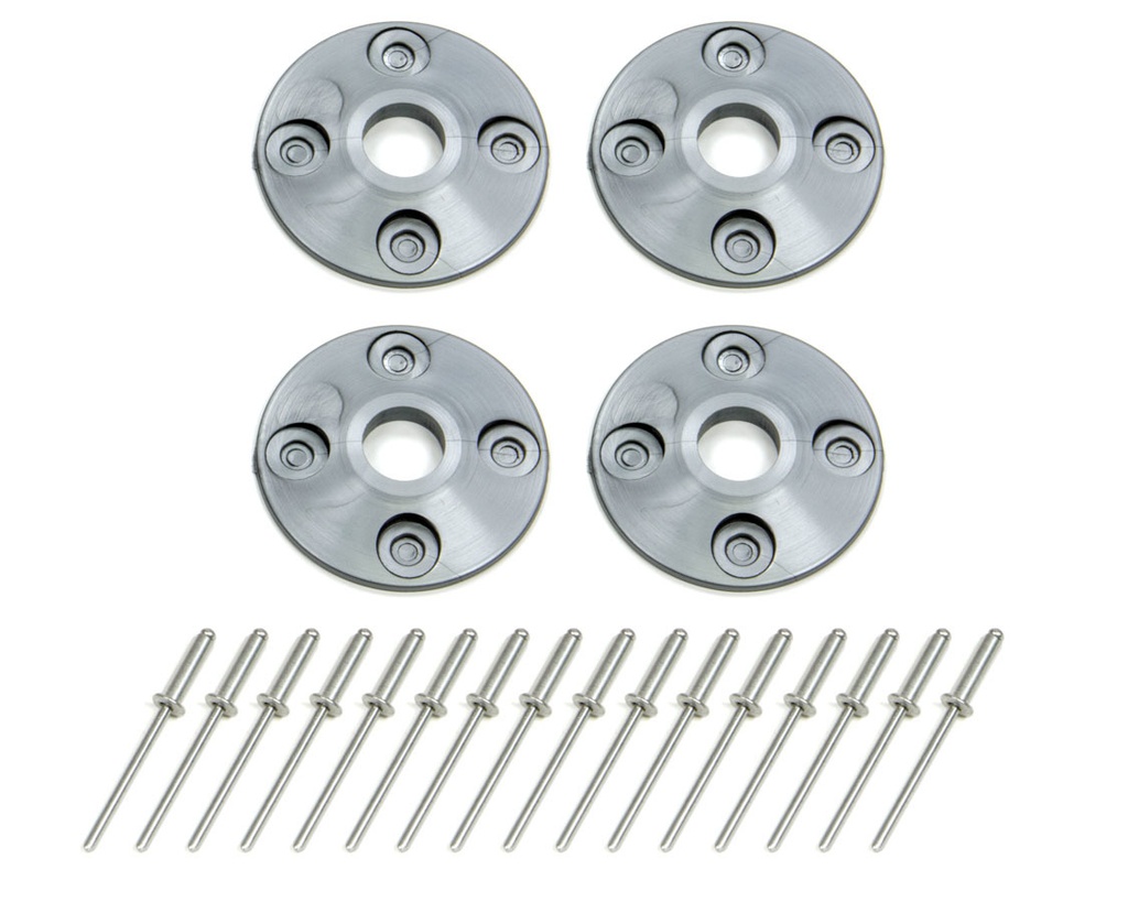[DOM1202-SIL] Dominator Race Products - Scuff Plate Plastic 4pk Silver