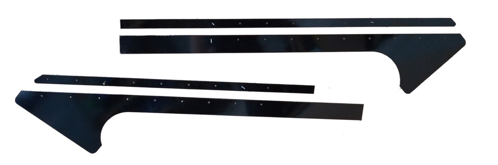 [DOM810-AL-BK] Dominator Race Products - Pillar Post Alum Black Pair Late Model