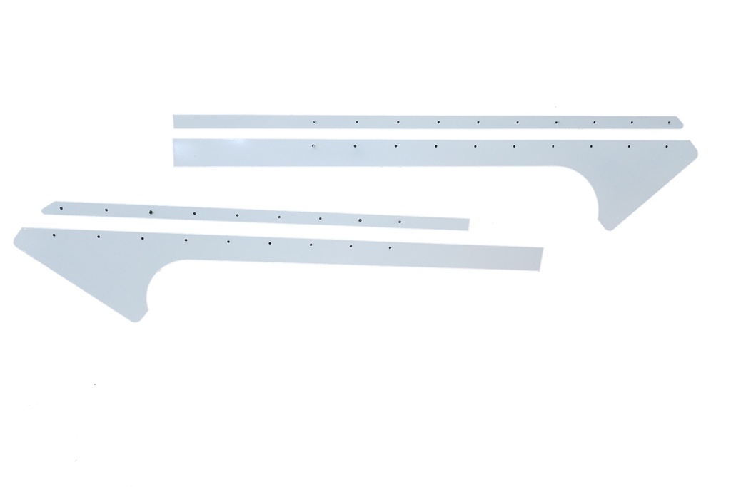 [DOM810-AL-WH] Dominator Race Products - Pillar Post Alum White Pair Late Model